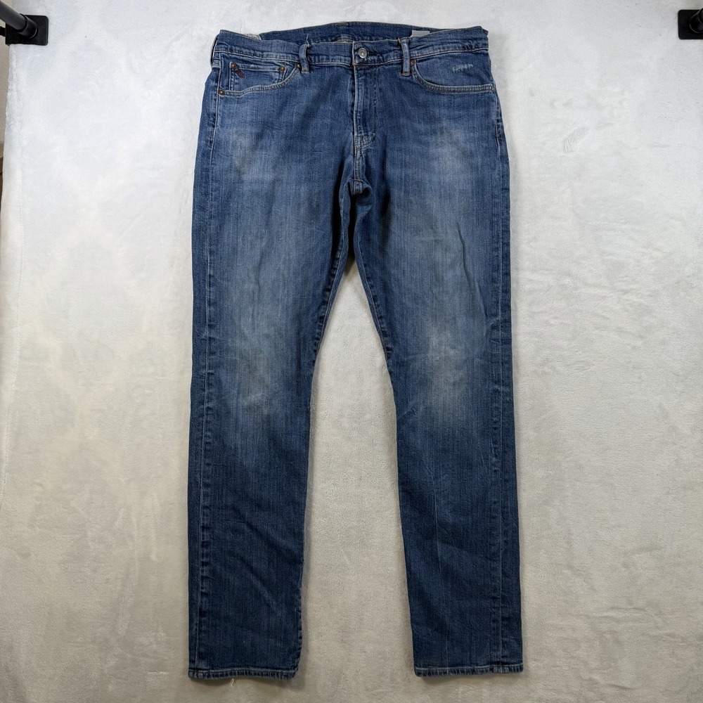 Polo Ralph Lauren Men's Classic Slim Fit Blue Cotton Denim Jeans 5-Pkt 36x34